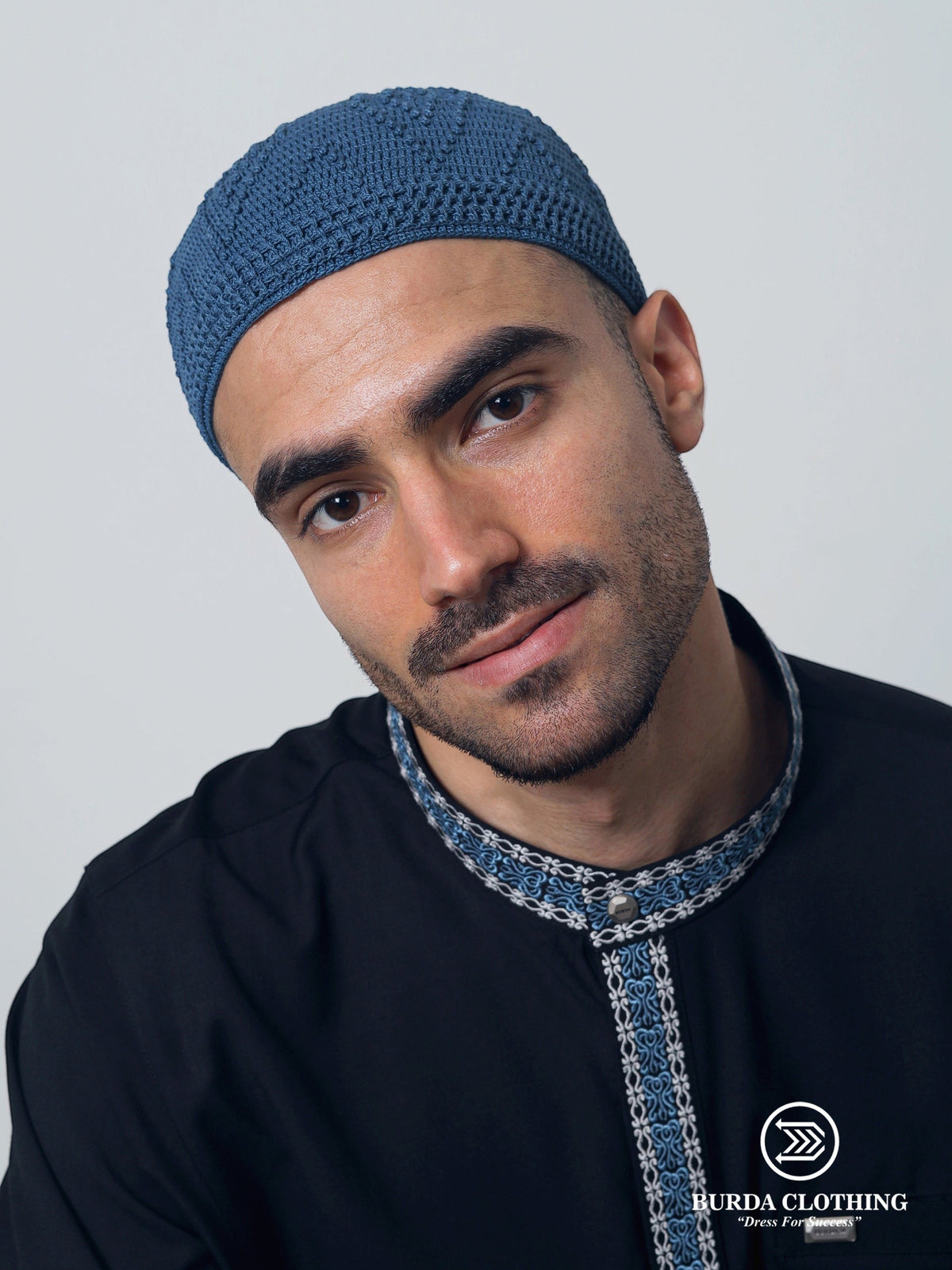 Skull Knit Cotton Kufi