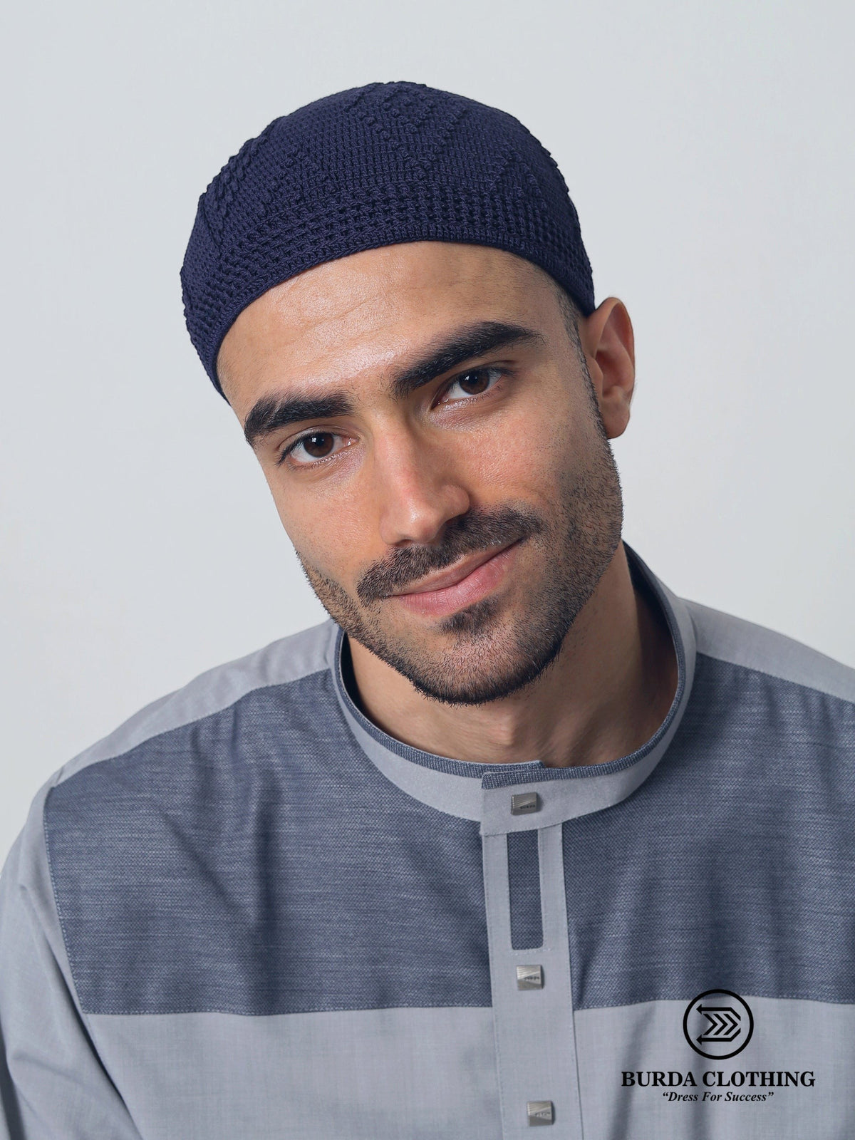 Skull Knit Cotton Kufi