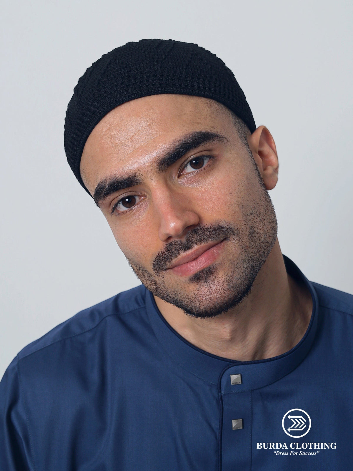 Skull Knit Cotton Kufi