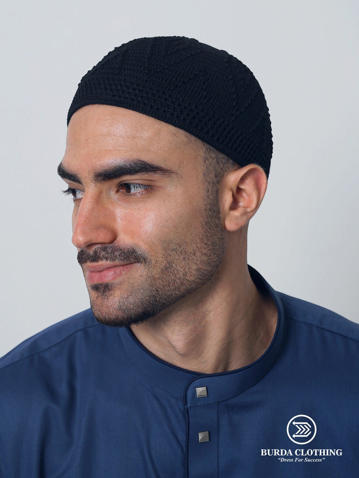 Skull Knit Cotton Kufi