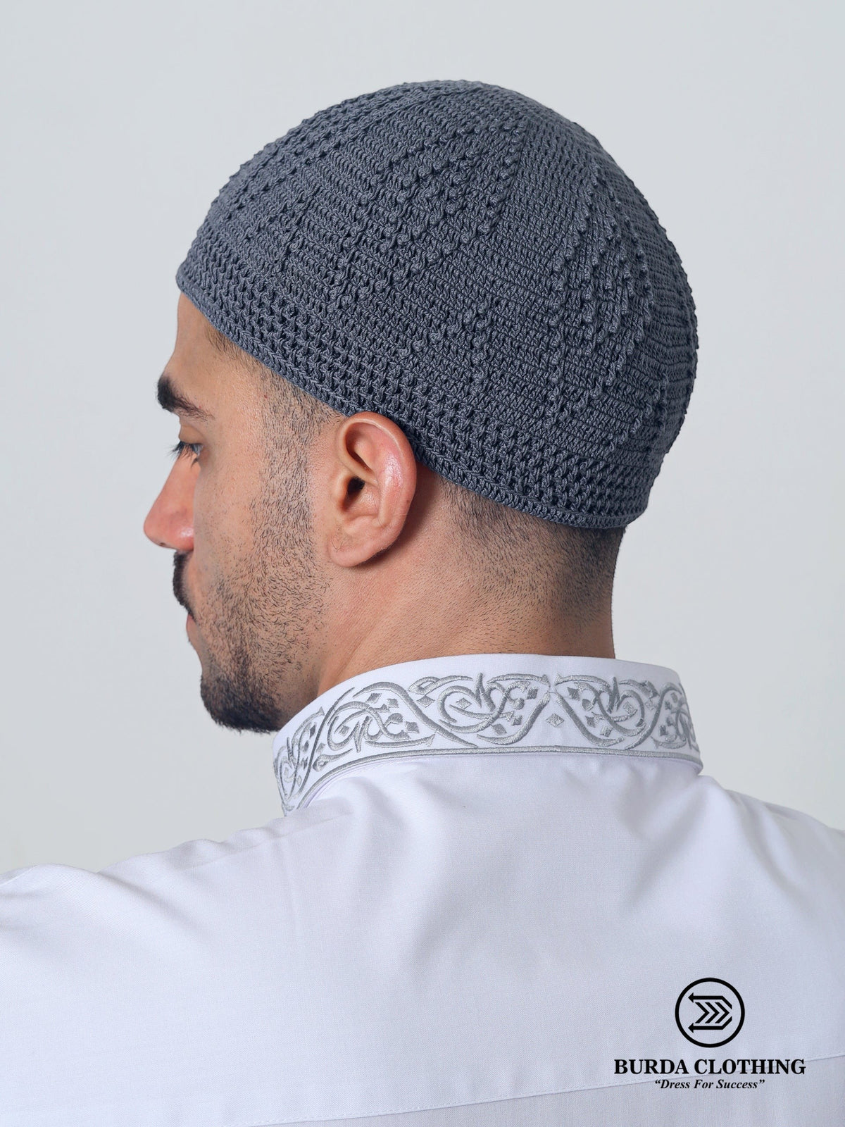 Skull Knit Cotton Kufi