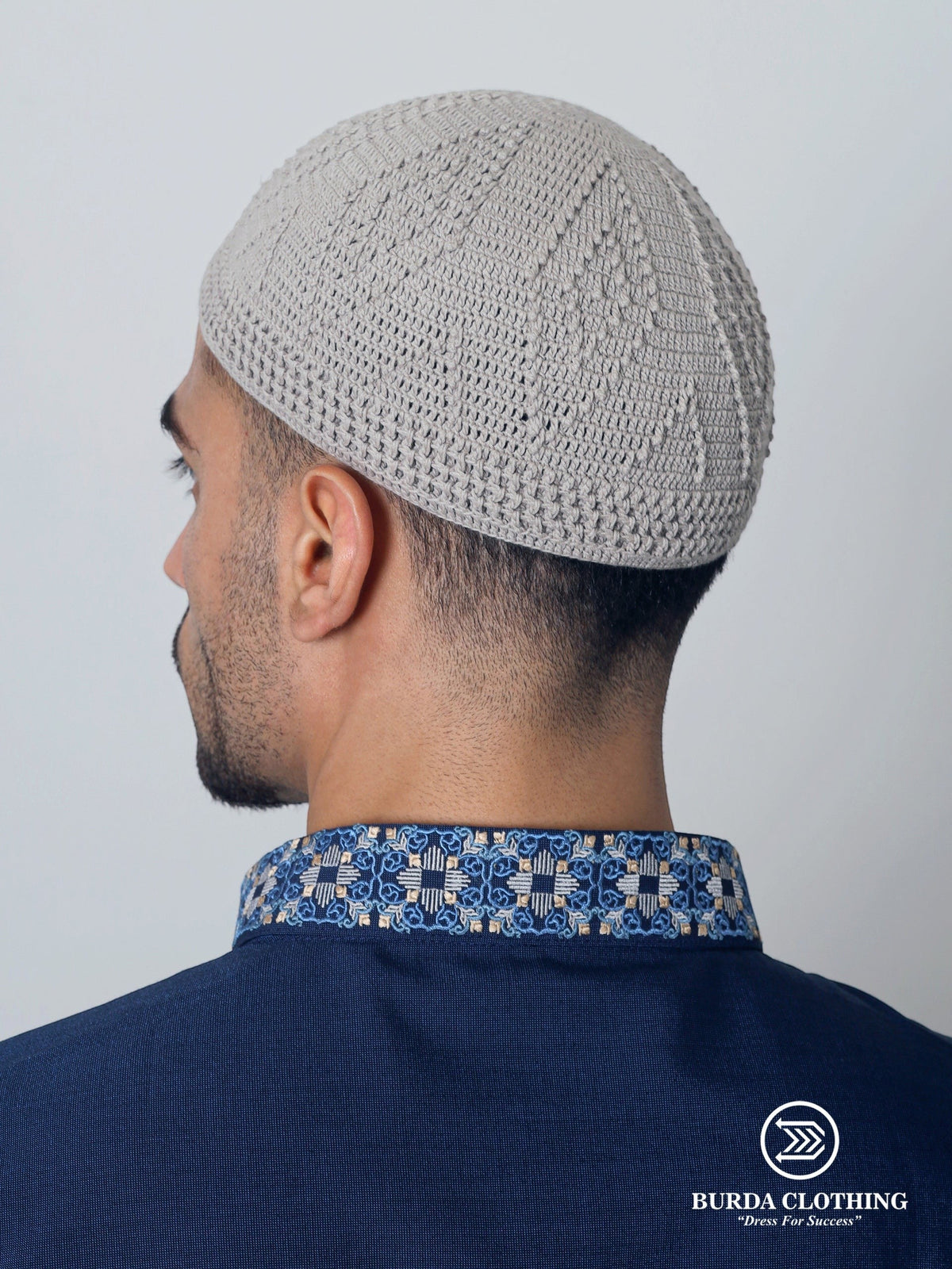 Skull Knit Cotton Kufi
