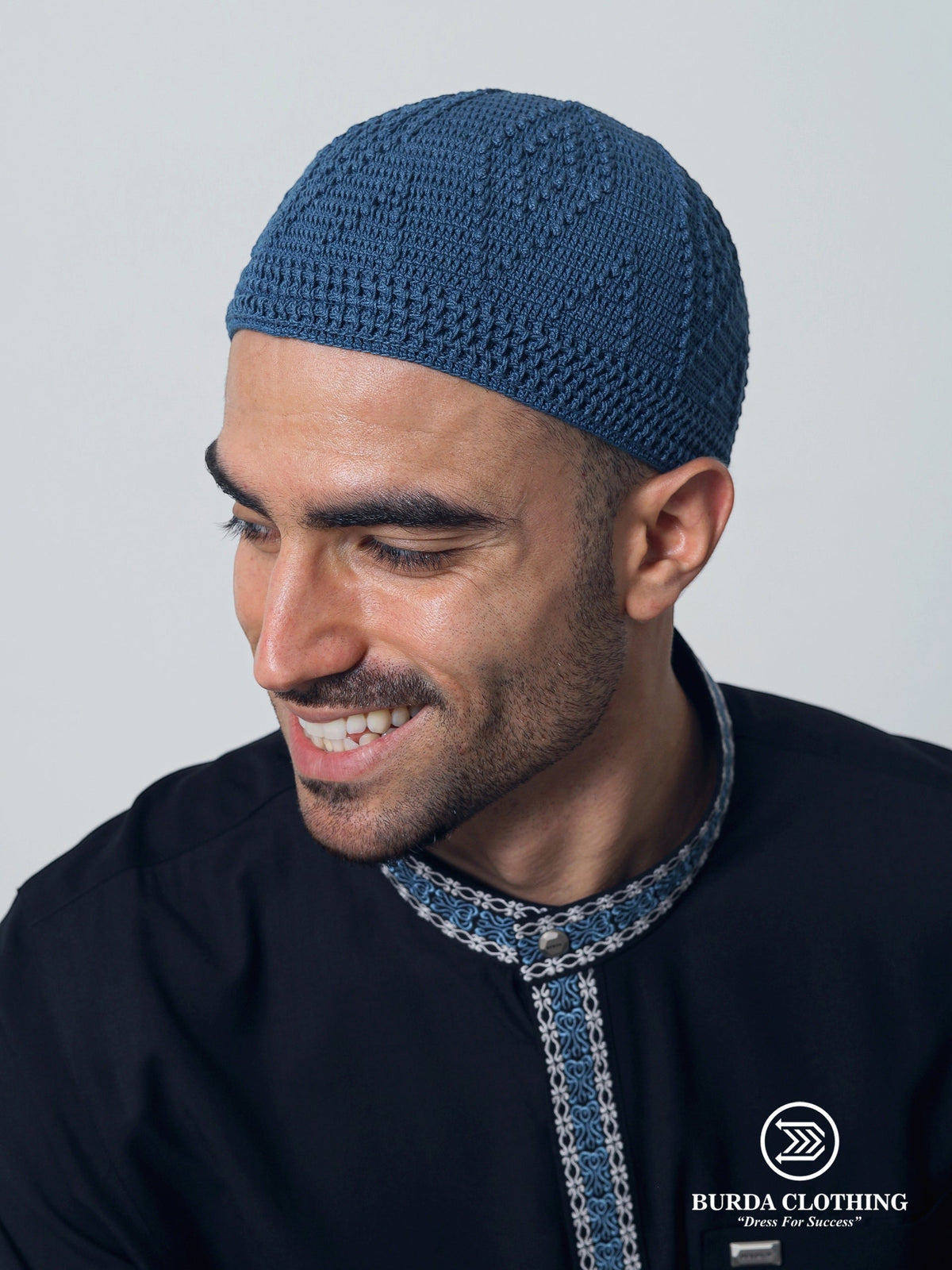 Skull Knit Cotton Kufi