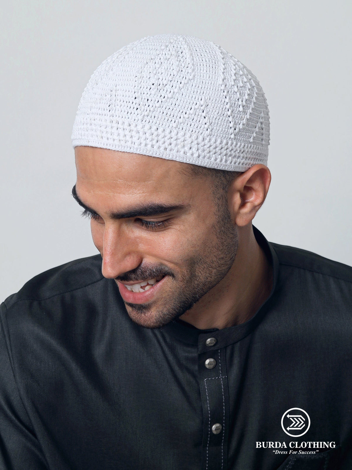 Skull Knit Cotton Kufi