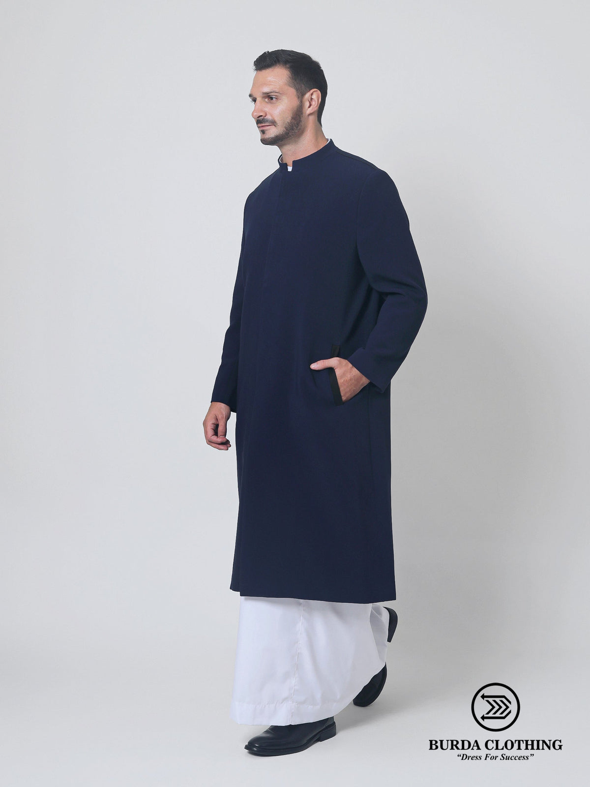 Stealth Navy Blue Overcoat