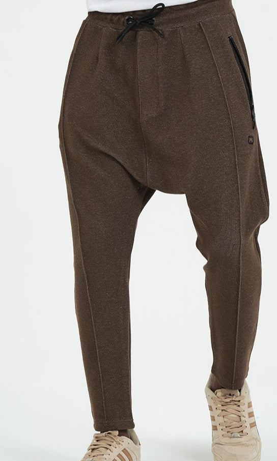  QL Relaxed Trousers City in Brown - QABA'IL,
