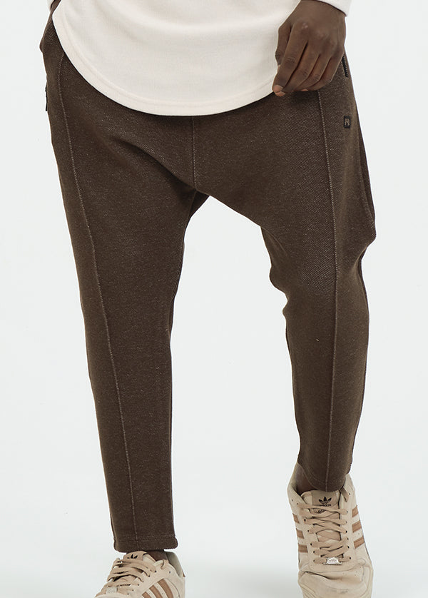  QL Relaxed Trousers City in Brown - QABA'IL,