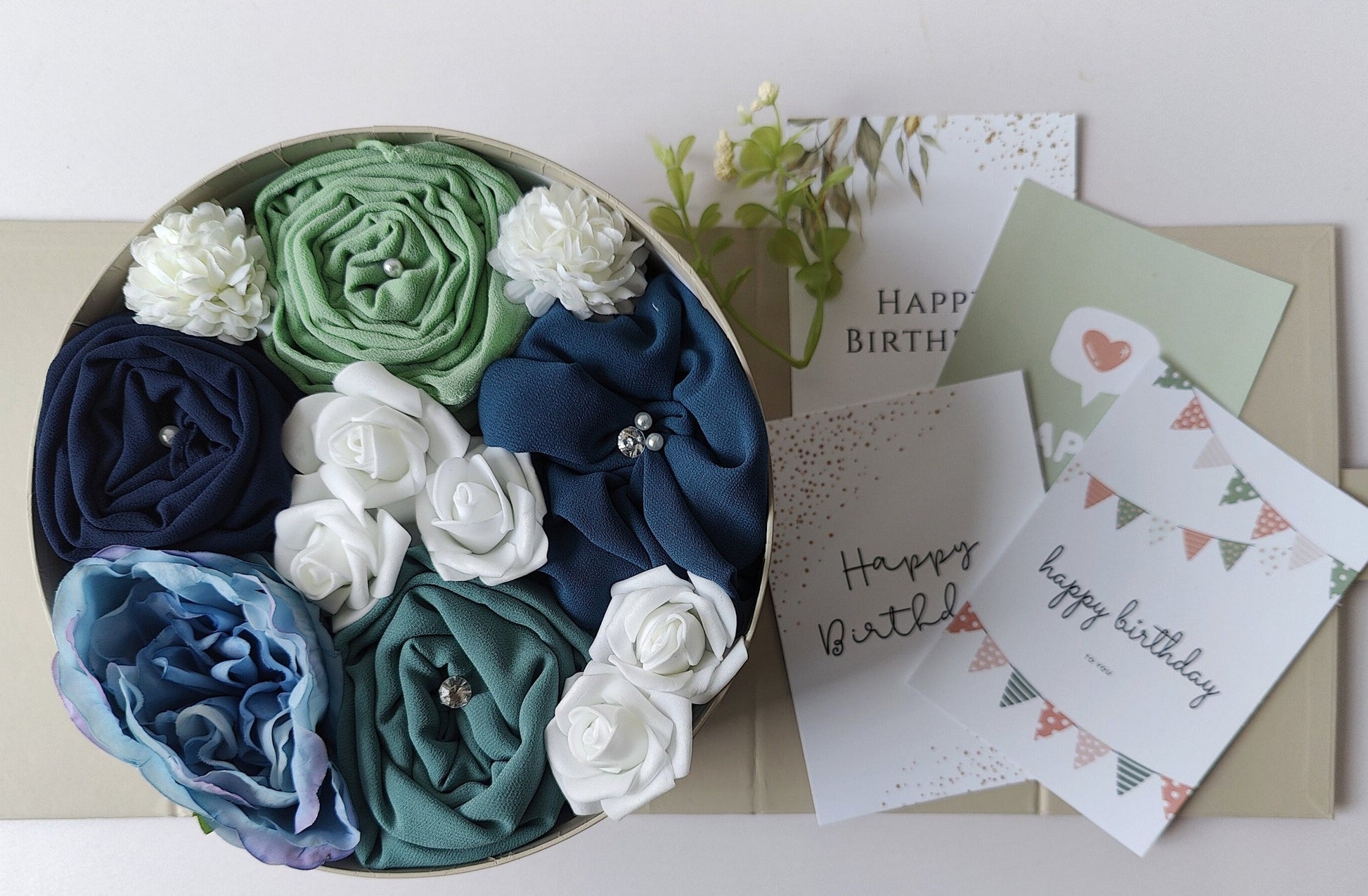  Pandora's Midnight Blue Hijab Gift Set Preset - Tahani Boutique,