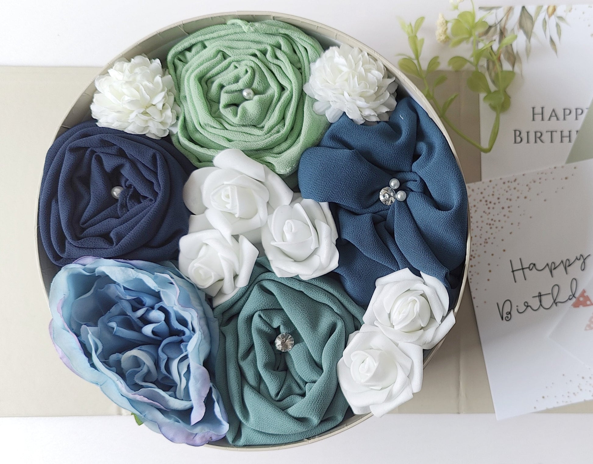  Pandora's Midnight Blue Hijab Gift Set Preset - Tahani Boutique,