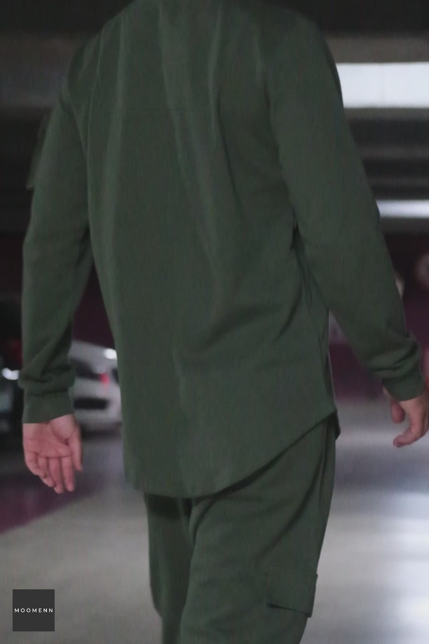 Load video: QL Sniper Set Cargo Joggers and Longline Top in Khaki