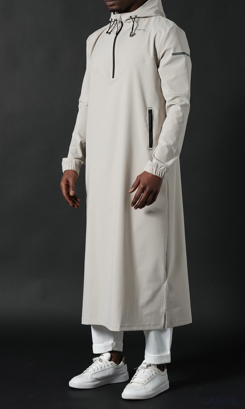 QABA’IL Qamisweat Drift in Light Grey