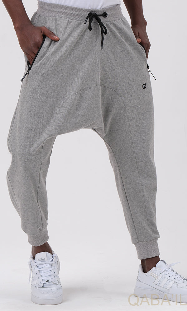 QL Onyx UP Relaxed Joggers in Mottled White - MOOMENN